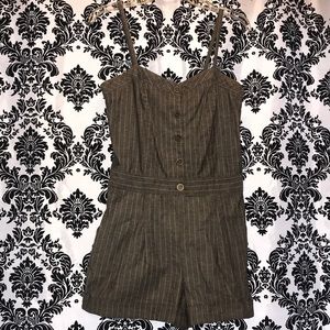 Grey one piece romper with shorts size Large
